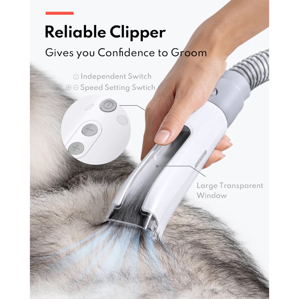 Pet Grooming Kit and Hair Vacuum 6 In 1 HC15