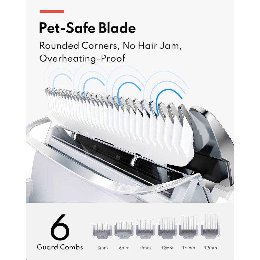 Pet Grooming Kit and Hair Vacuum 6 In 1 HC15
